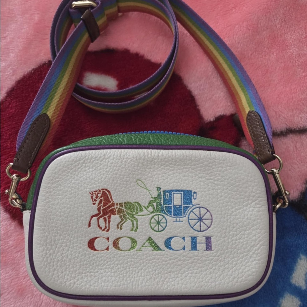 Coach mini pride belt bag convertible to crossbody